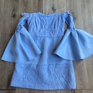 ASOS off shoulder lace dress